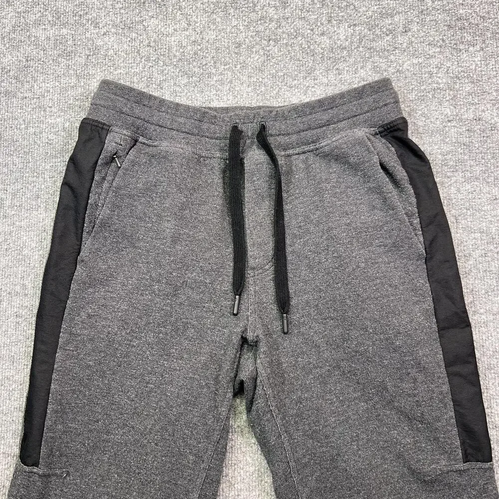 Lululemon Jogger Pants Mens M Gray French Terry Elastic Waist Pockets Athletic